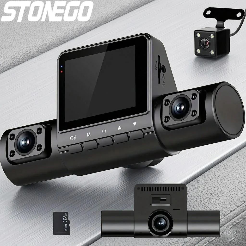 1080P Full HD Car Dash Cam Wide Angle Loop Recording IPS Screen Laptop Compatible Button Control