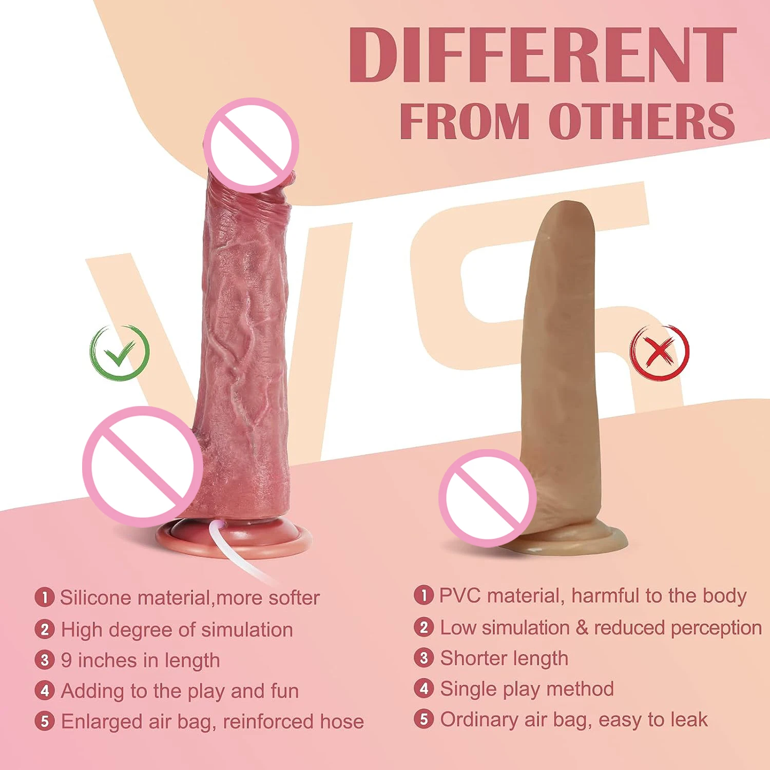 Squirting Dildo Sex Toys 8.5 inch Dildos for Women with Suction Cup Ejaculating Dildo Adult Penis for G Spot Dildo Anal Sex Toy