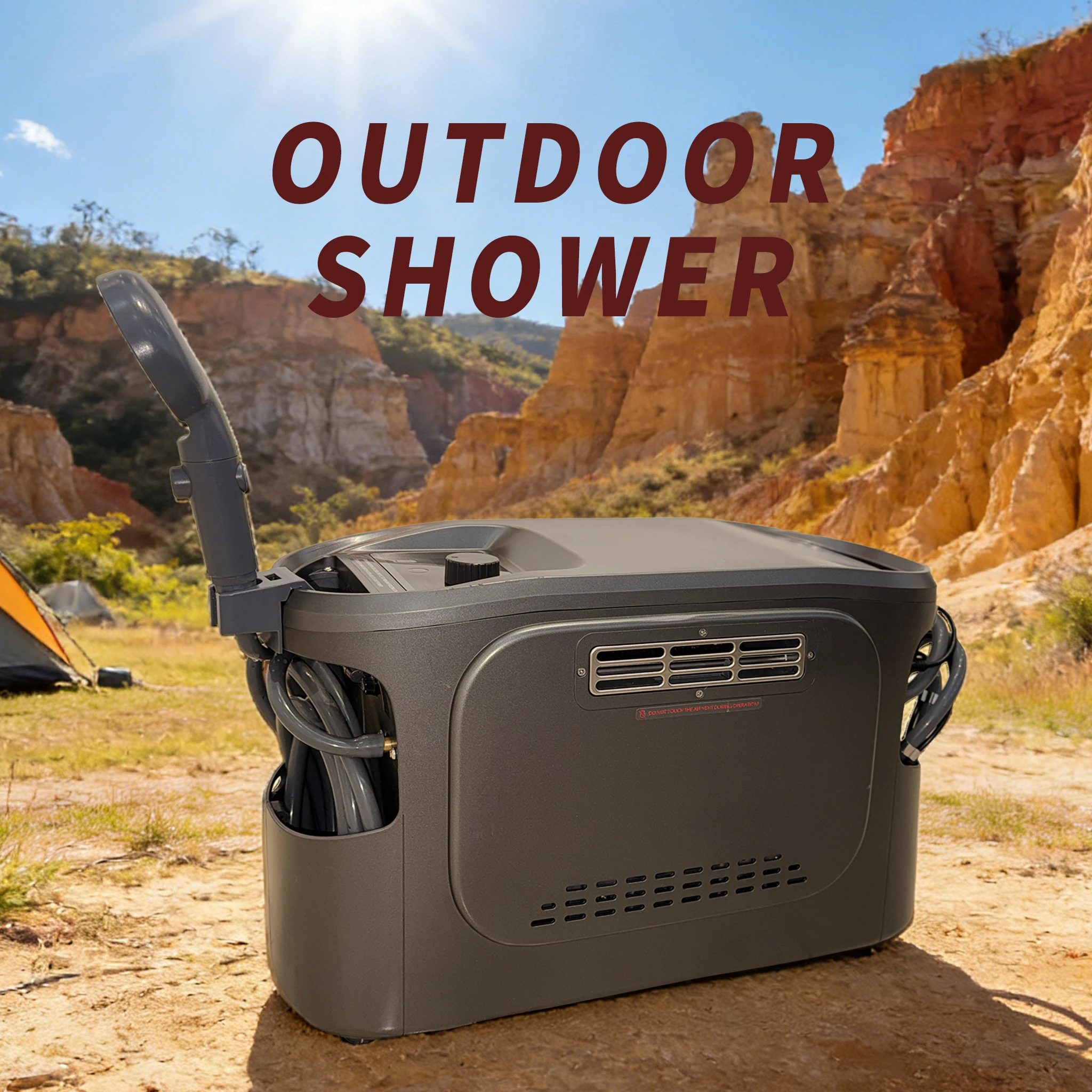 Horse System for Travel Made of Durable Nylon Smart Control Portable Propane Water Heater Eco-Friendly 3L Tankless Wash Down