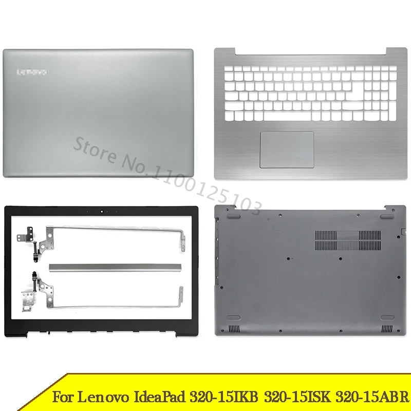 

NEW LCD Back Cover For Lenovo IdeaPad 320-15IKB 320-15ISK 320-15ABR 320-15 Front bezel Hinges Palmrest Bottom Case Laptop Silver