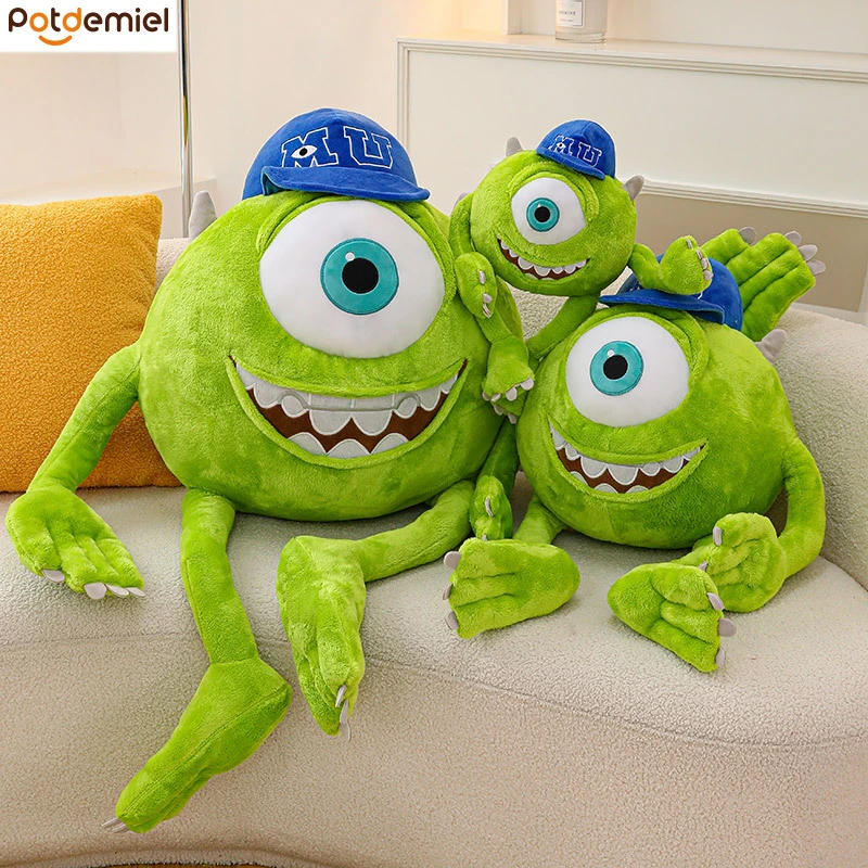 

30 см Monster University Power Company Майк носит шляпу Кукла с большим глазом Длинная нога Большие глаза Мягкая плюшевая кукла Украшение комнаты Игрушка в подарок