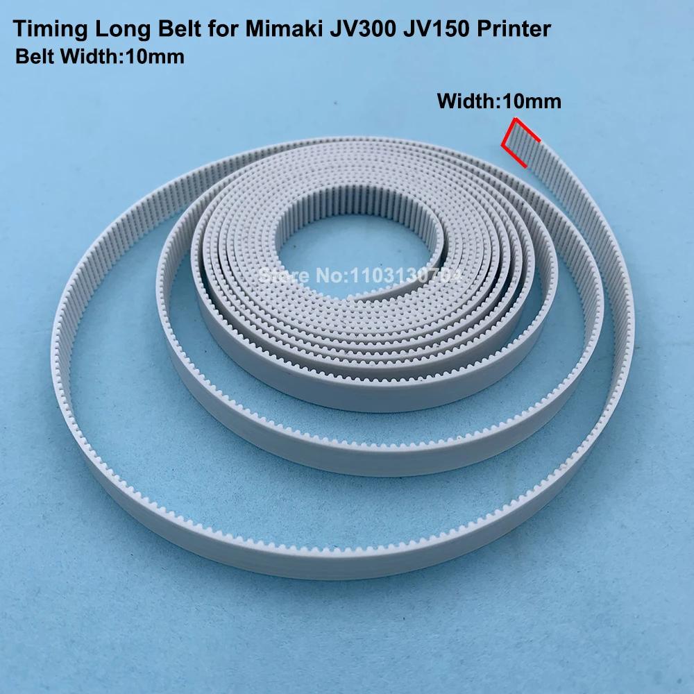 1PC Carrige Timing Belt for Mimaki JV300 JV150 CJV300 CJV150 Eco Solvent Printer Long Belt S2M Teeth 10mm Width Y Drive Belts