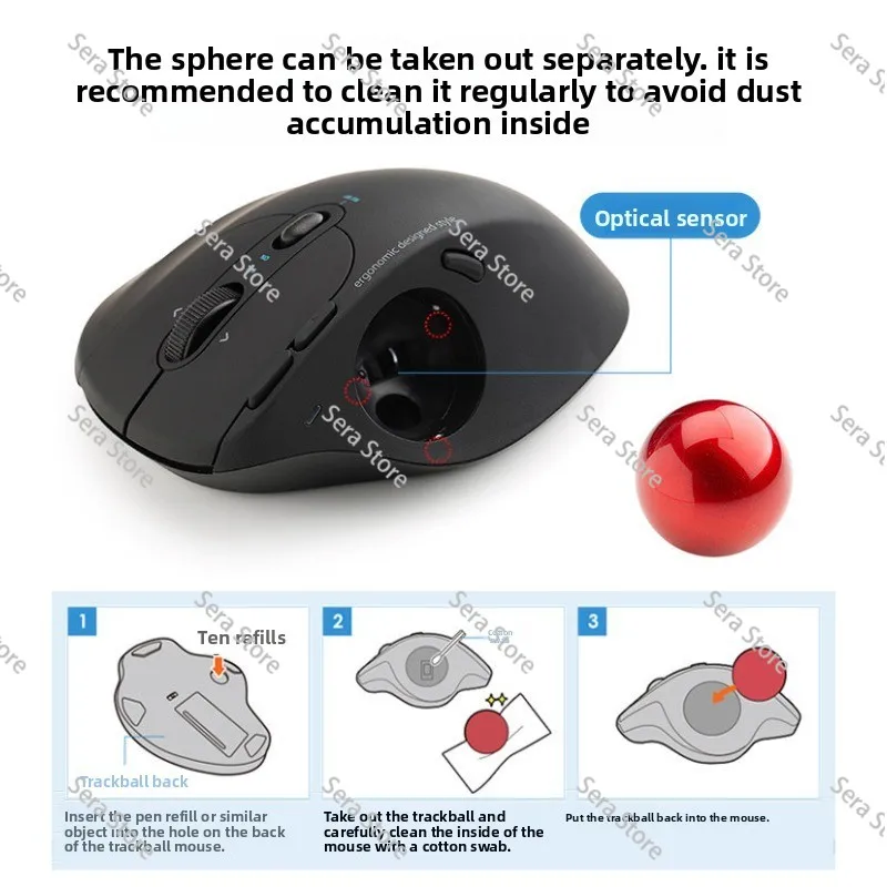 Mouse Ball Universal Trackball 34MM 40MM 44MM 55MM Multi Brand Compatible Mouse Accessories