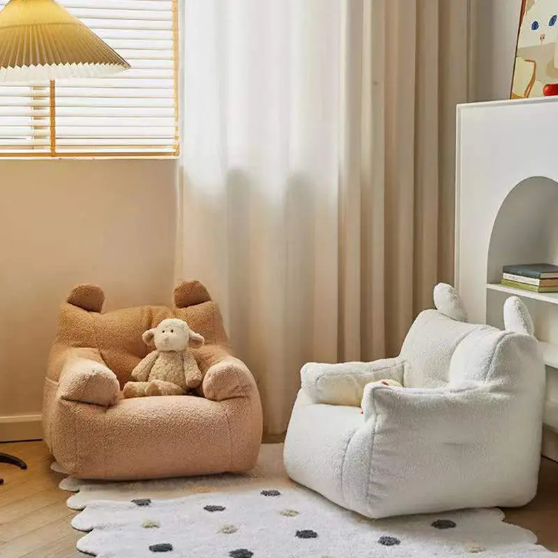 Sofá sin hueso, muebles para niños, sofá en envasado al vacío, asiento para niños, sofá para niños, puf, silla de relleno para niños, sueño único