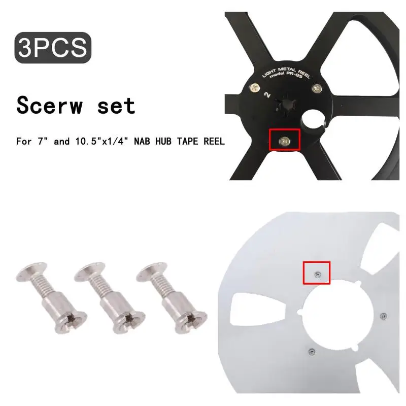 

Комплект винтов M3 10,5 дюйма с шестигранной головкой 1/4 дюйма для NAB-колес, OEM-замена для намоточных катушек и колес NAB, усиленные, 3/6 шт.