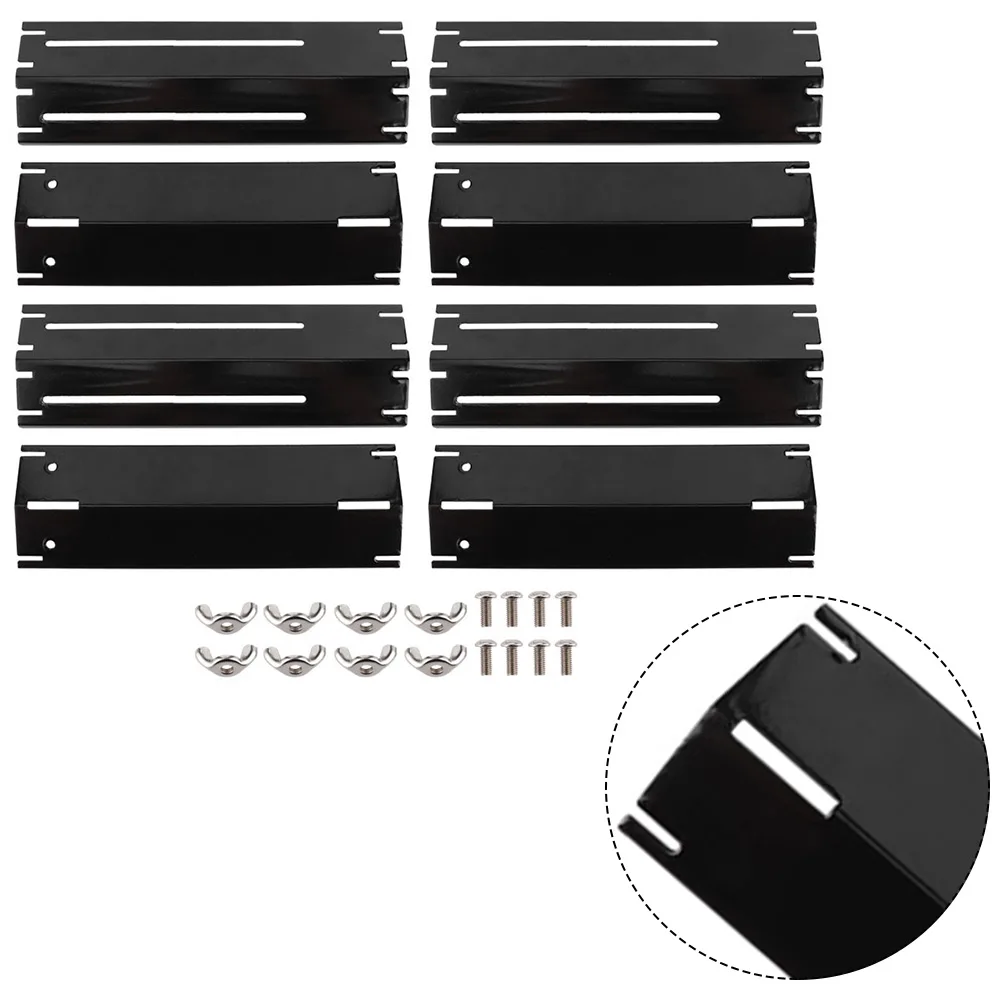 8Pcs  Grill Heat Tents Stainless Steel Heat Plate Shield Fit For Charbroil Grill Replacement Parts Gas Grill Heat Plates