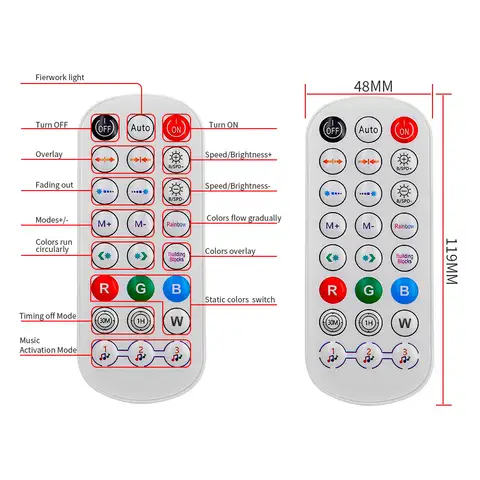 5054 16703IC(WS2812B WS2811) LED-ljusslinga för utomhustak tak, 2.4G BEL+WIFI-kontroller, fungerar med Alexa Google Home Assistant 8 best sales ws2811-styrenhet - №7