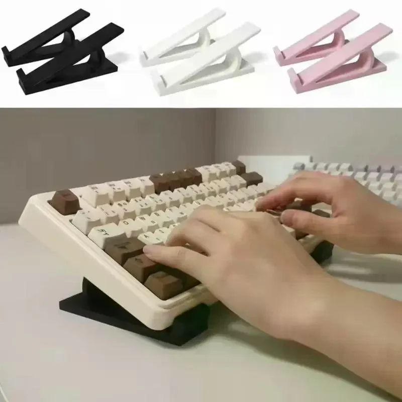 1 Pair Computer Keyboard Risers Ergonomic Riser Accessories for Desk Home Office Comfortable Typing Angle