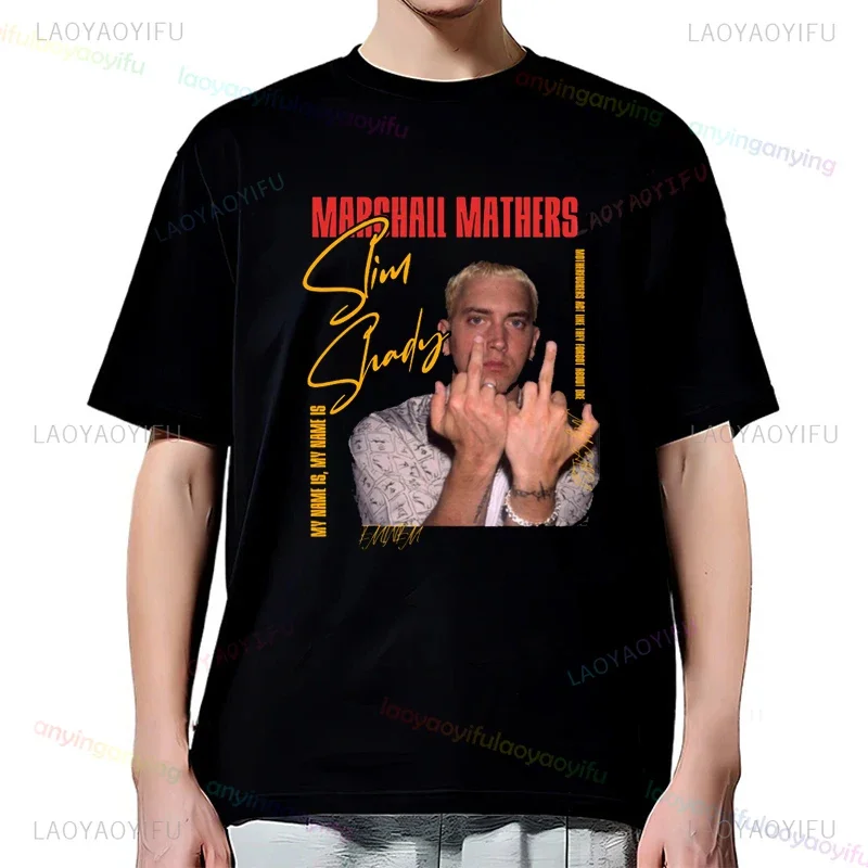 

Rappe-Eminem- футболка мужская мода детская унисекс хип-хоп уличная одежда Harajuku женская футболка с рисунком по индивидуальному заказу футболки Camisetas