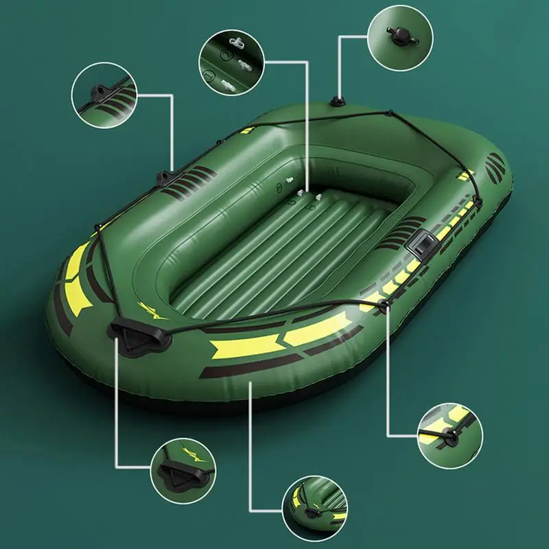 192*113*40cm Portable Inflatable Boat Canoe Inflatable Fishing Kayak Rafting & Fishing Boats Raft With Oars Pump For Adult