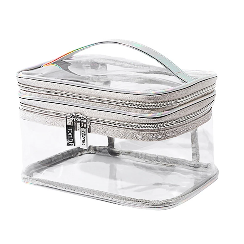 Storage Bag Travel Toiletries Bags Clear Makeup Handbag Organizer Transparent Waterproof Wash