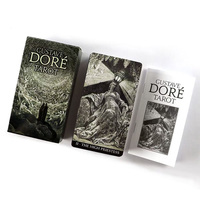Gustave Dore Tarot Card with Paper Instruction Manual Family Party Entertainment Board Games Witch Divination Game Oracle Decks