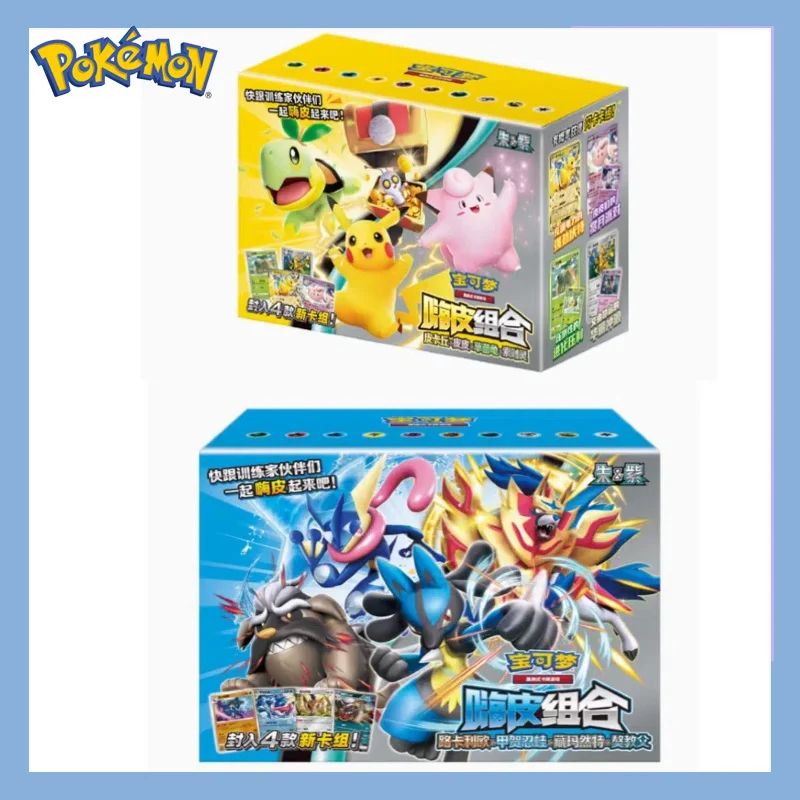 

Pokemon Trading Cards PTCG Cartoon Series Zhu&Purple Chinese Genuine Anime Game Collectible Transfer Card Gift for Fans