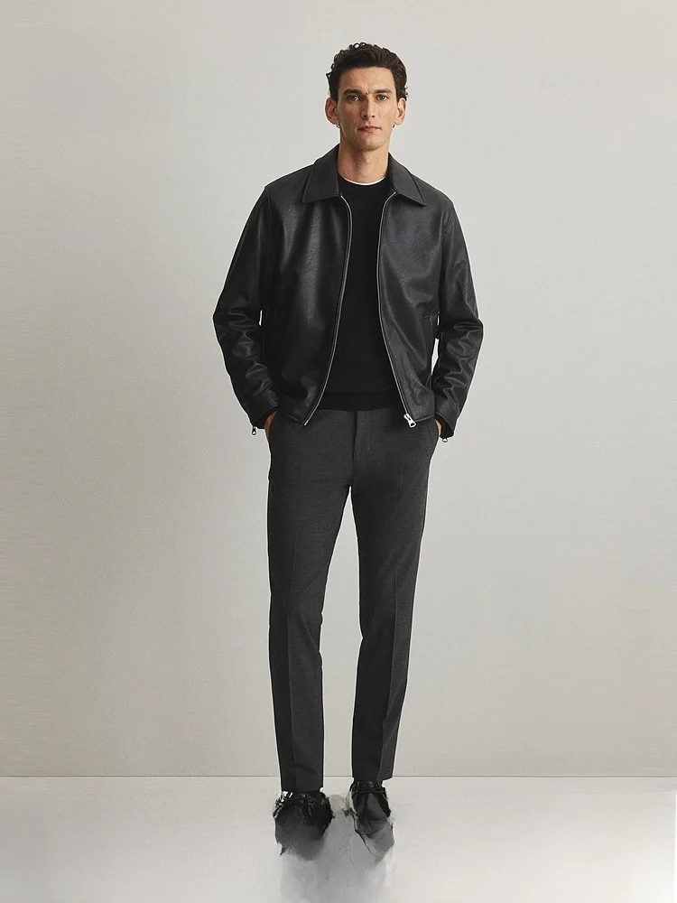 

Мужские повседневные брюки H&M, модные длинные брюки Busin Sle, полиэстер, вискоза, спандекс, осенняя коллекция