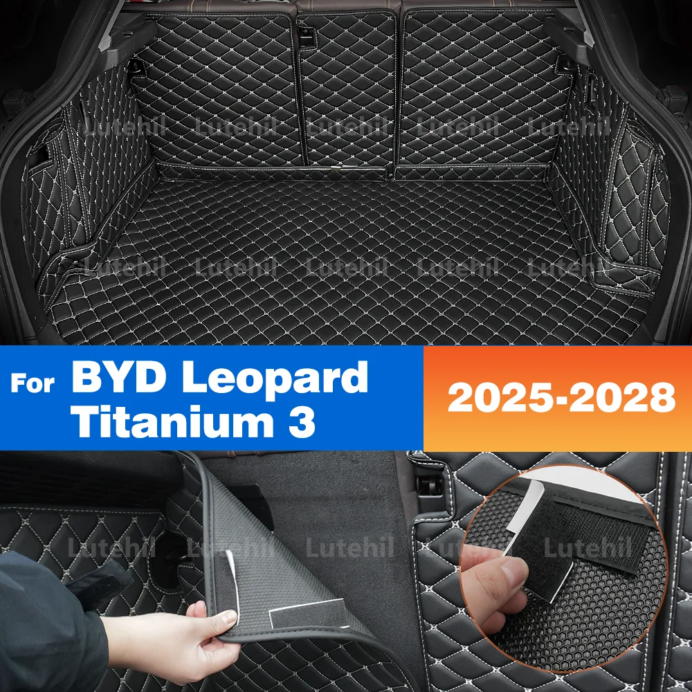 

For BYD Leopard Titanium 3 FangChengBao Tai 3 2025 2026 2027 2028 Auto Full Coverage Trunk Mat Car Cargo Liner Accessories