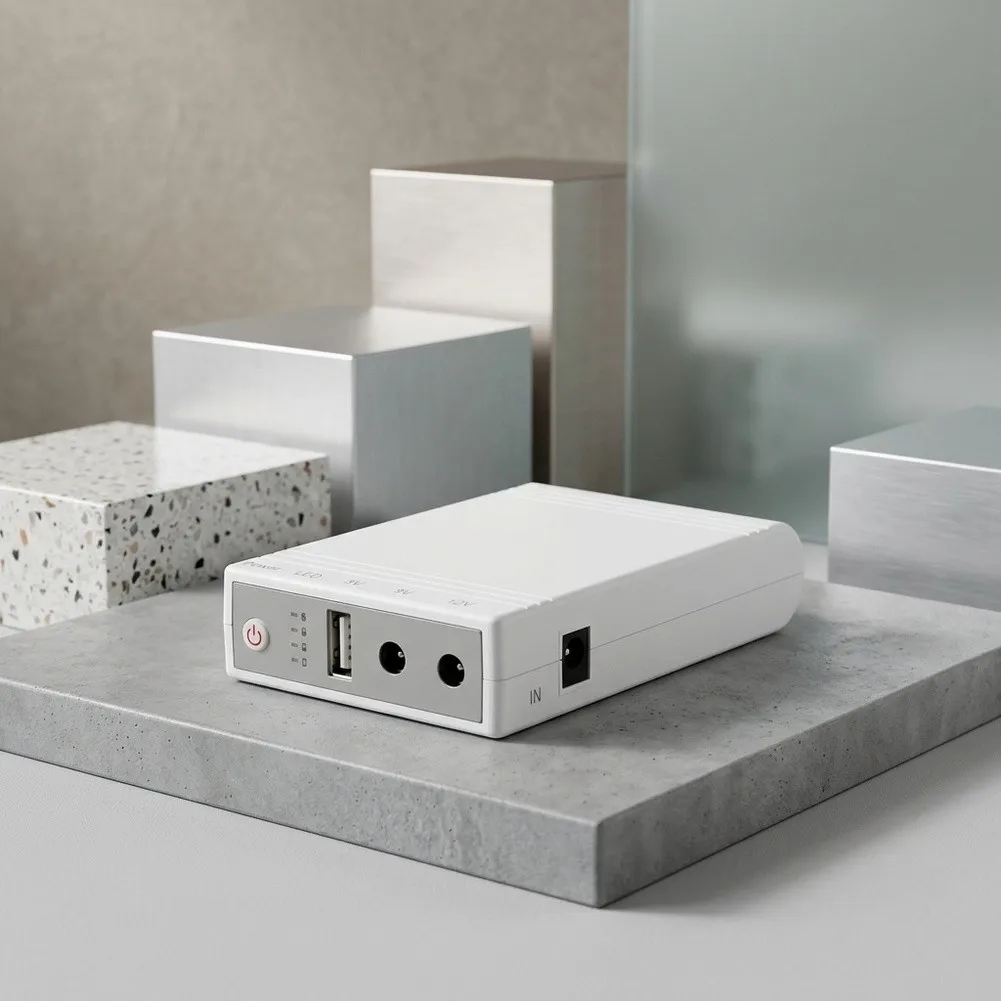 ルーター用バックアップ電源、停電時用無停電電源装置、ルーターとモデム用バックアップ電源、容量10400mah