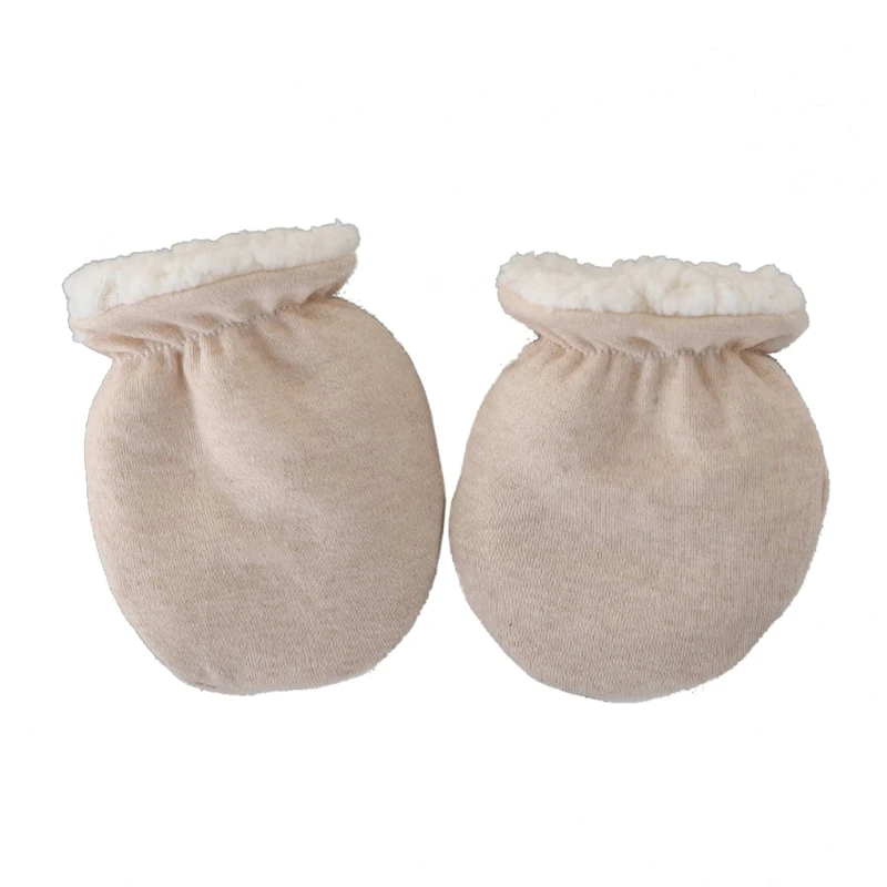 

HUYU Winter New Born Baby Gloves for Newborns Thick Cotton Baby Anti Scratching Glove Sets for Protection Face Infant Mittens