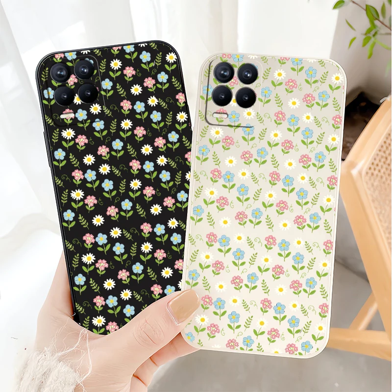 Phone Case For OPPO Realme Narzo Note 80 50 60X 60 Pro N55 N53 50i 50A Prime 30 Fashion Little Flower Print Shockproof Cover view 6