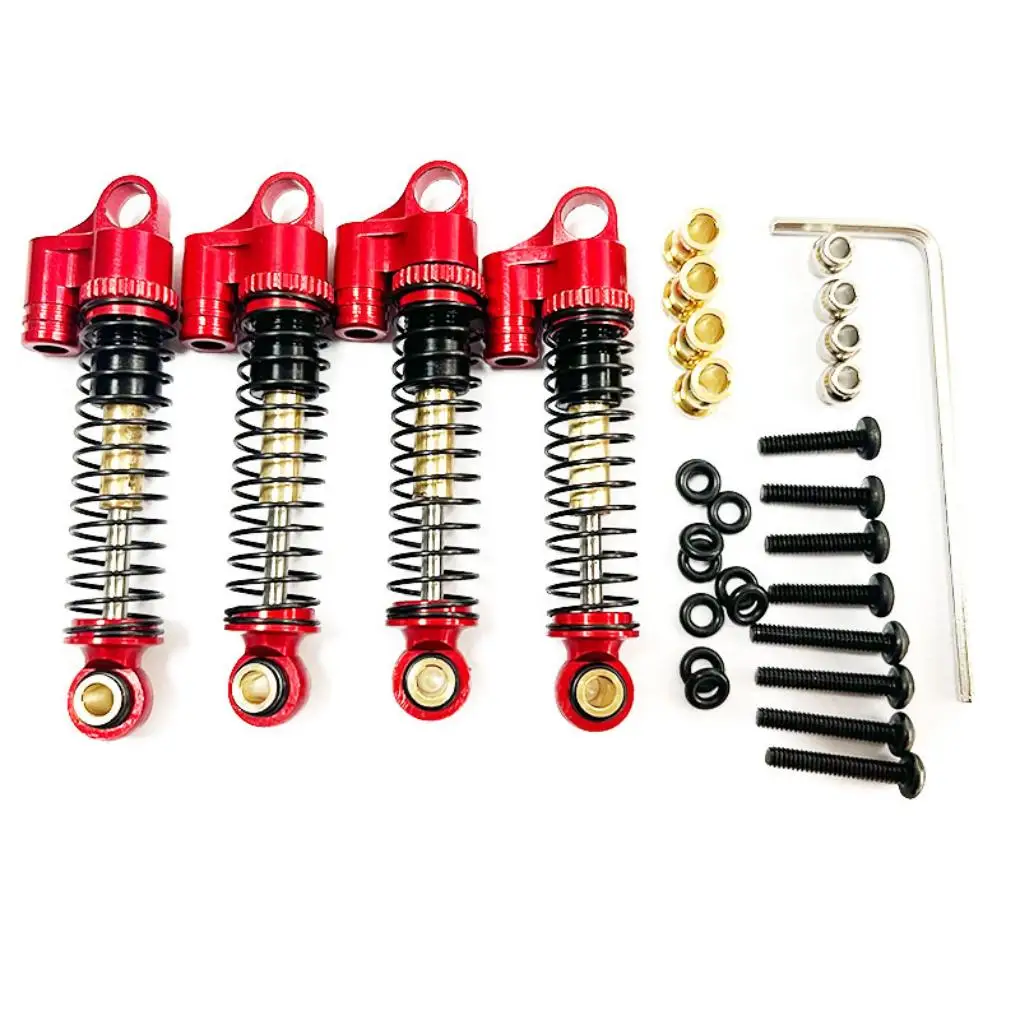 RCGOFOLLOW 1/24 Aluminum Alloy Wear-resistant Front Rear Shock Absorber Rc Front Rear Shock Absorber For FMS FCX24 RC