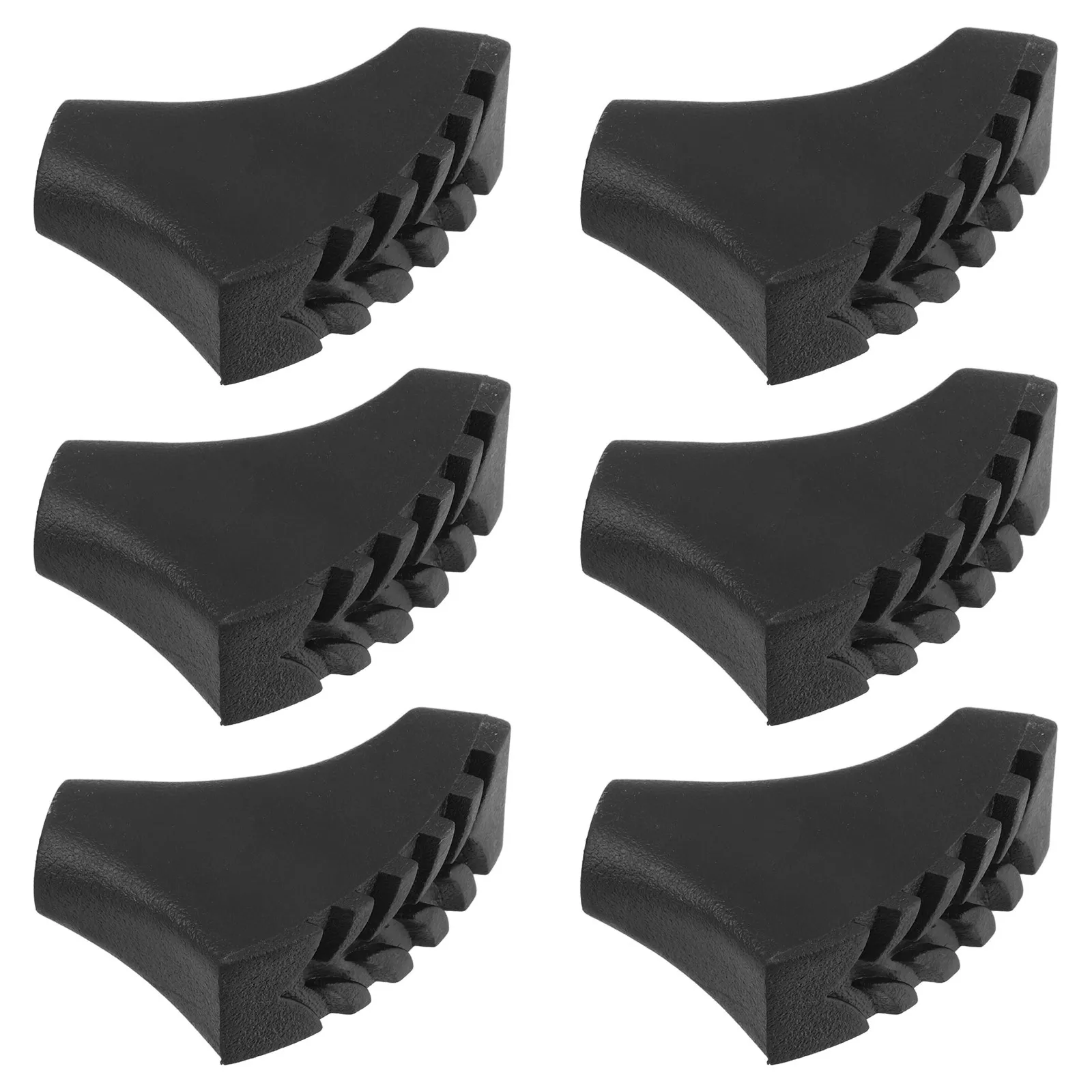 

6Pcs Trekking Pole Tips Replacement Protectors Anti Slip Walking Stick Ends Hiking Equipment Hiking Poles Cane Tips