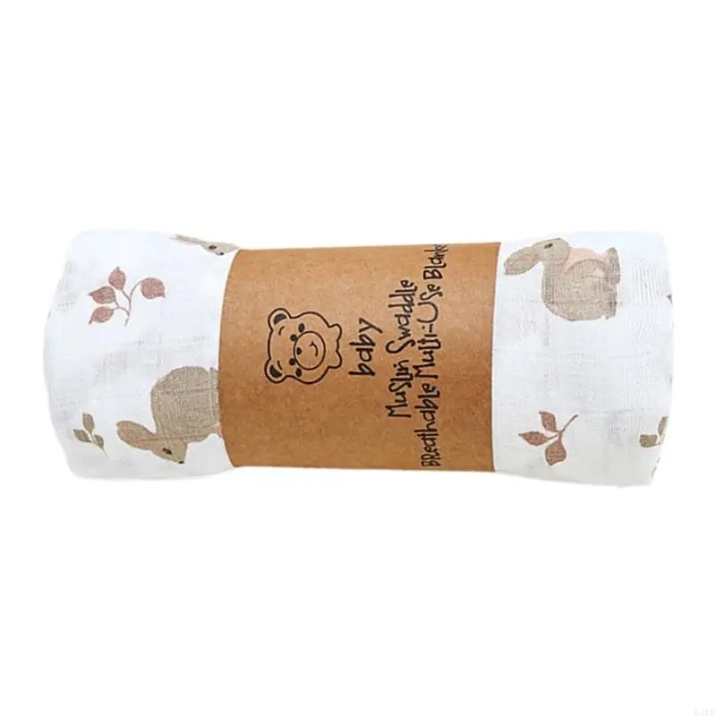 54DF Comfortable Swaddles Cloth for Baby Unisex Cotton Infants Essential Bath Towel