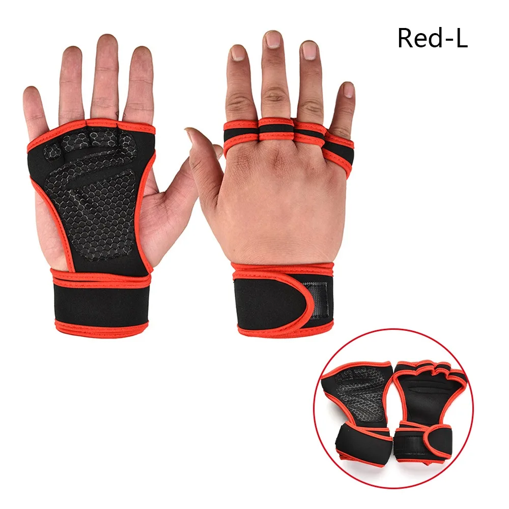 

Anti-Slip Training Sport Gloves Palm Protector Wrist Protector Fitness Gloves Breathable Workout Gloves Weight Training