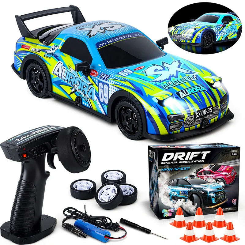

1:22 Scale 4WD Remote Control Drift Car 2.4GHz Electric LED Lights Simulation Racing Model Toy For KidsRacing Competition