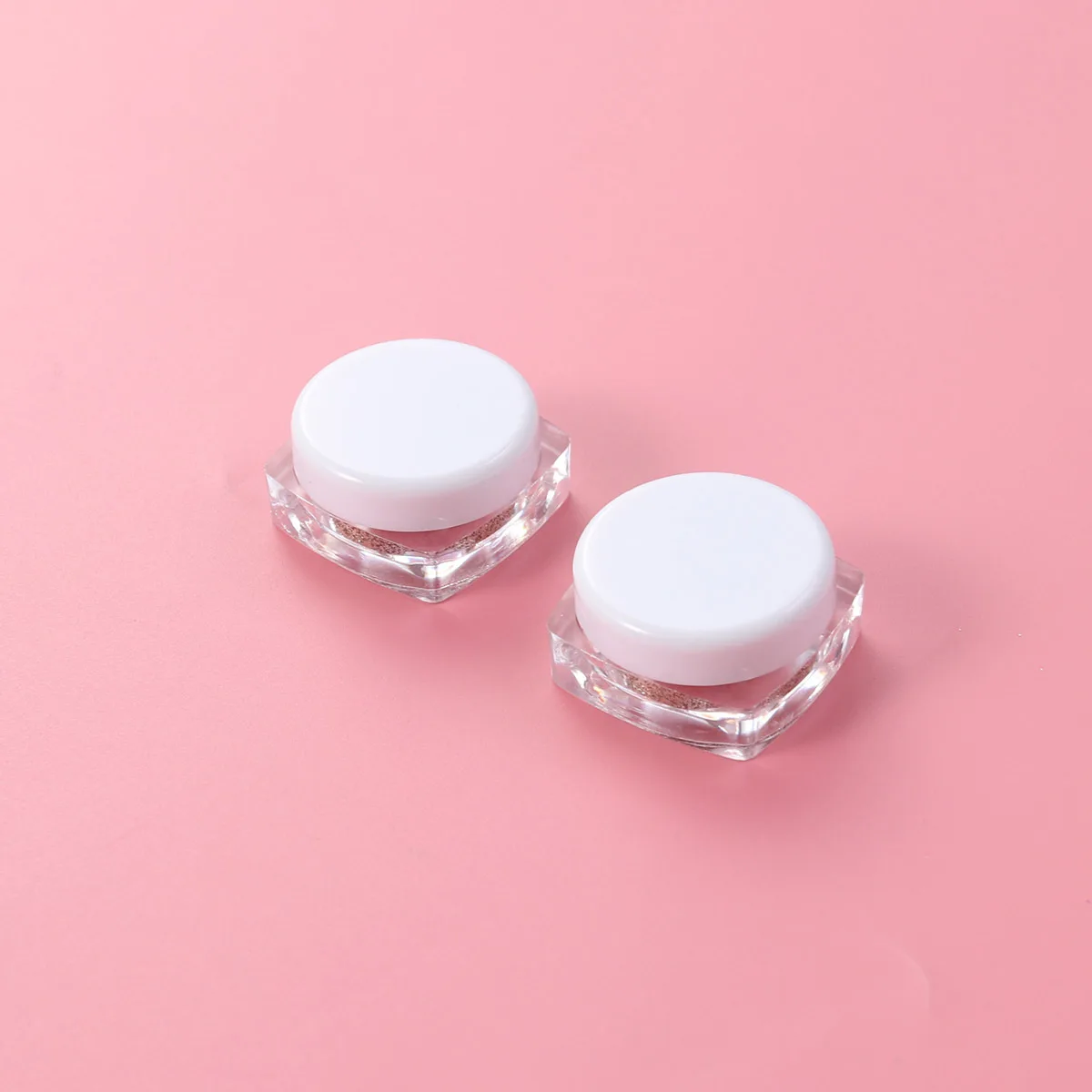 2개입 쉬머 하이라이터 파우더 글리터 아이섀도우 루즈 피그먼트 올데이 실키 샤인 가벼운 미네랄 더스트