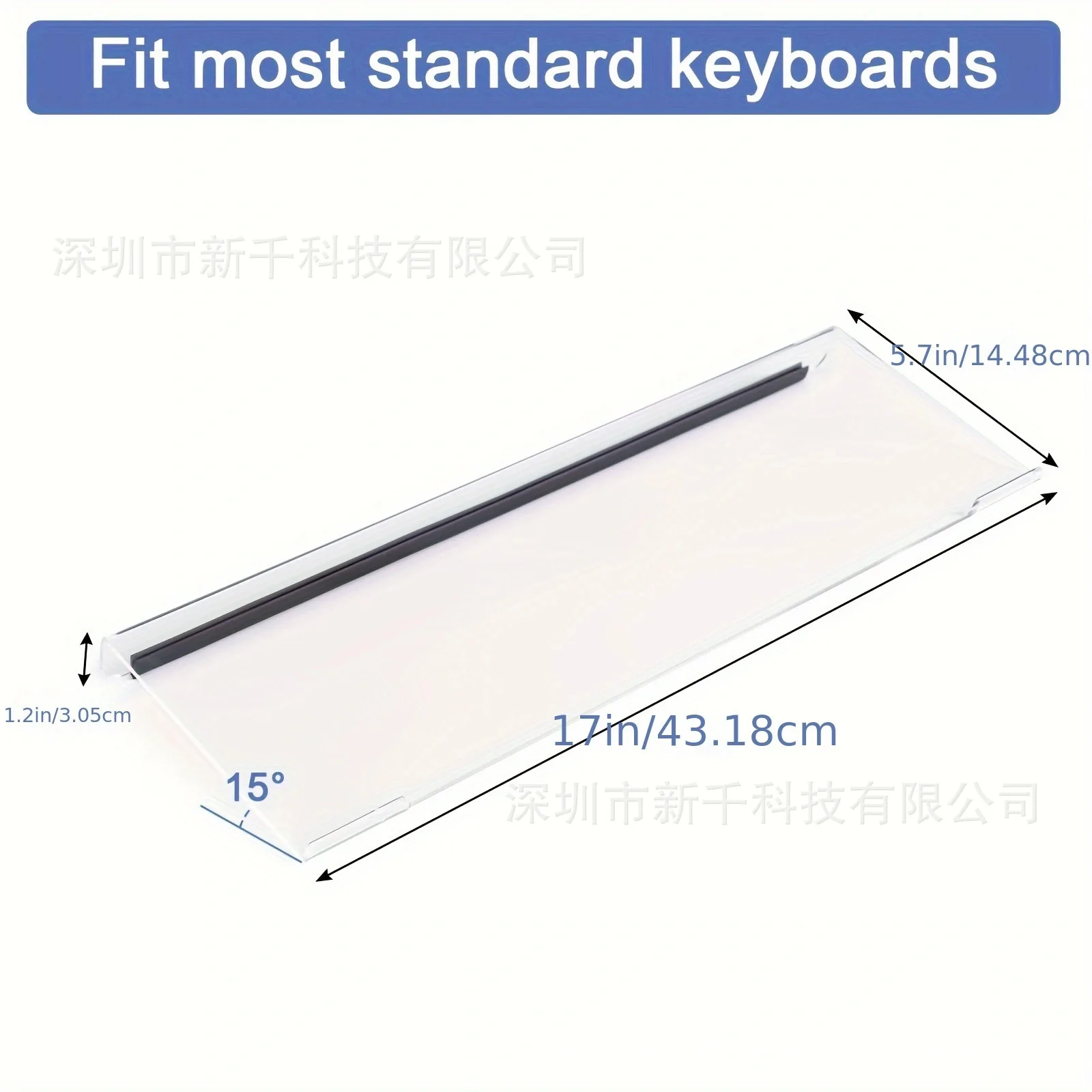 

2 Pcs Keyboard Rest Acrylic Holder Desktop Tray Display Stand Computer for Comfortable