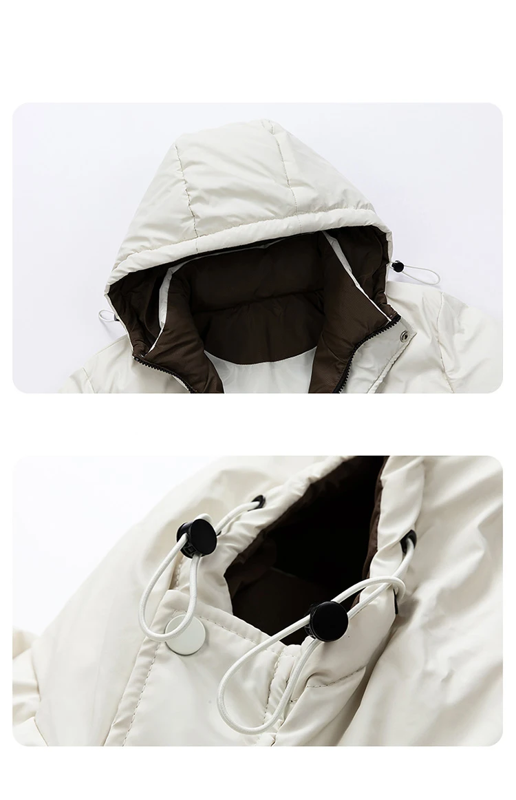 New Comfortable Hooded Fashion Solid Men Parka Winter Thicken Keep Warm Windproof Jacket Outdoors Loose Casual Versatile Coat