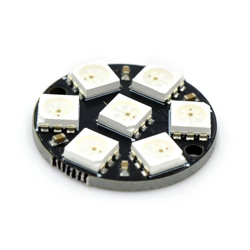 WS2812 1 Buah, 8-Bit, 12-Bit, 16-Bit, 24-Bit, WS2812 5050, RGB LED, dengan Driver Bawaan