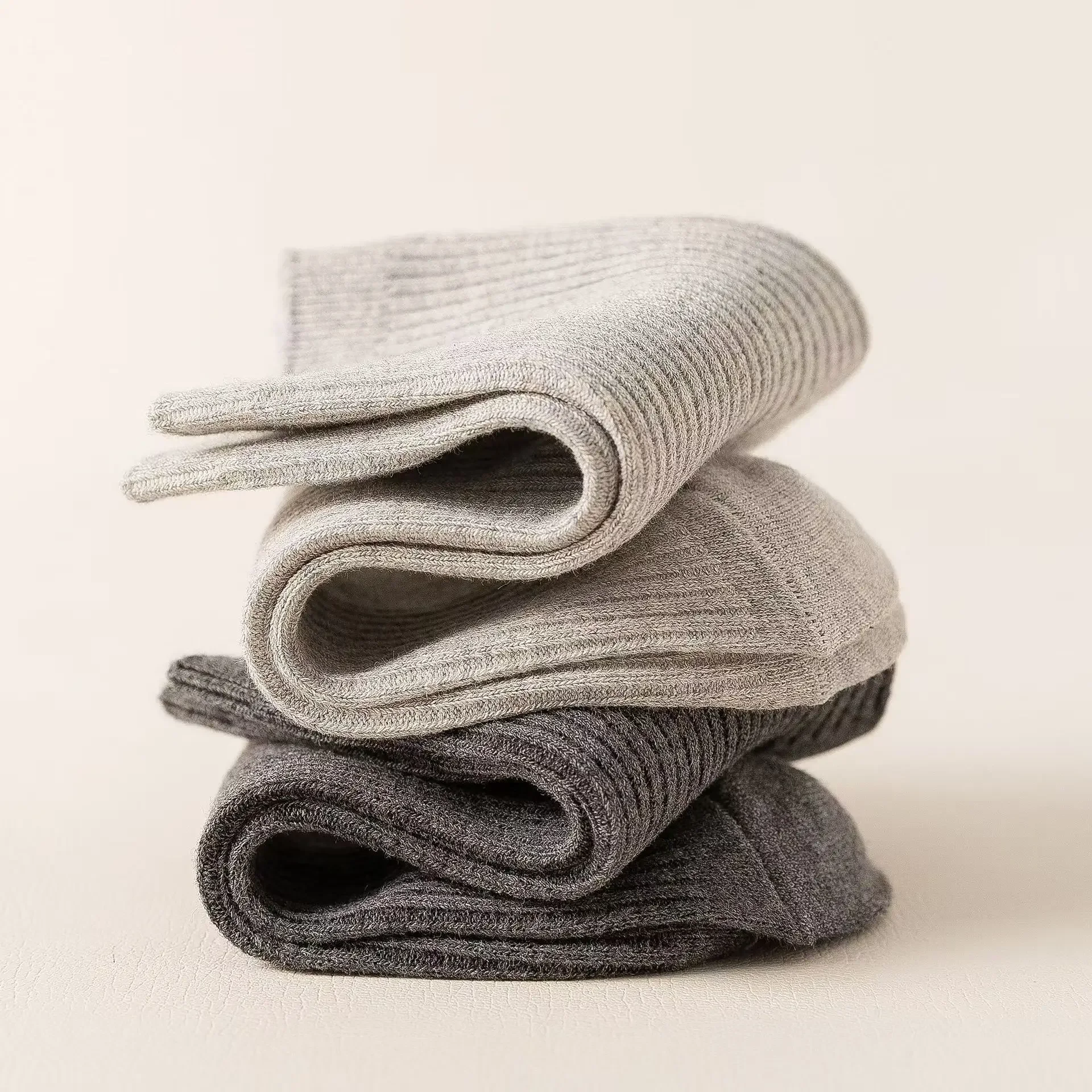 

Versatile solid color anti odor mid tube socks