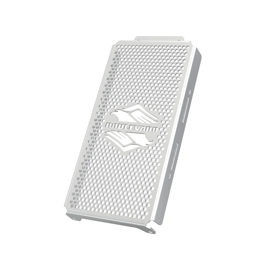 クロームインレイラジエーターグリルカバー,スズキvz800,boulevard c50,m50,侵入者,vl800,volusia用の厚い保護カバー