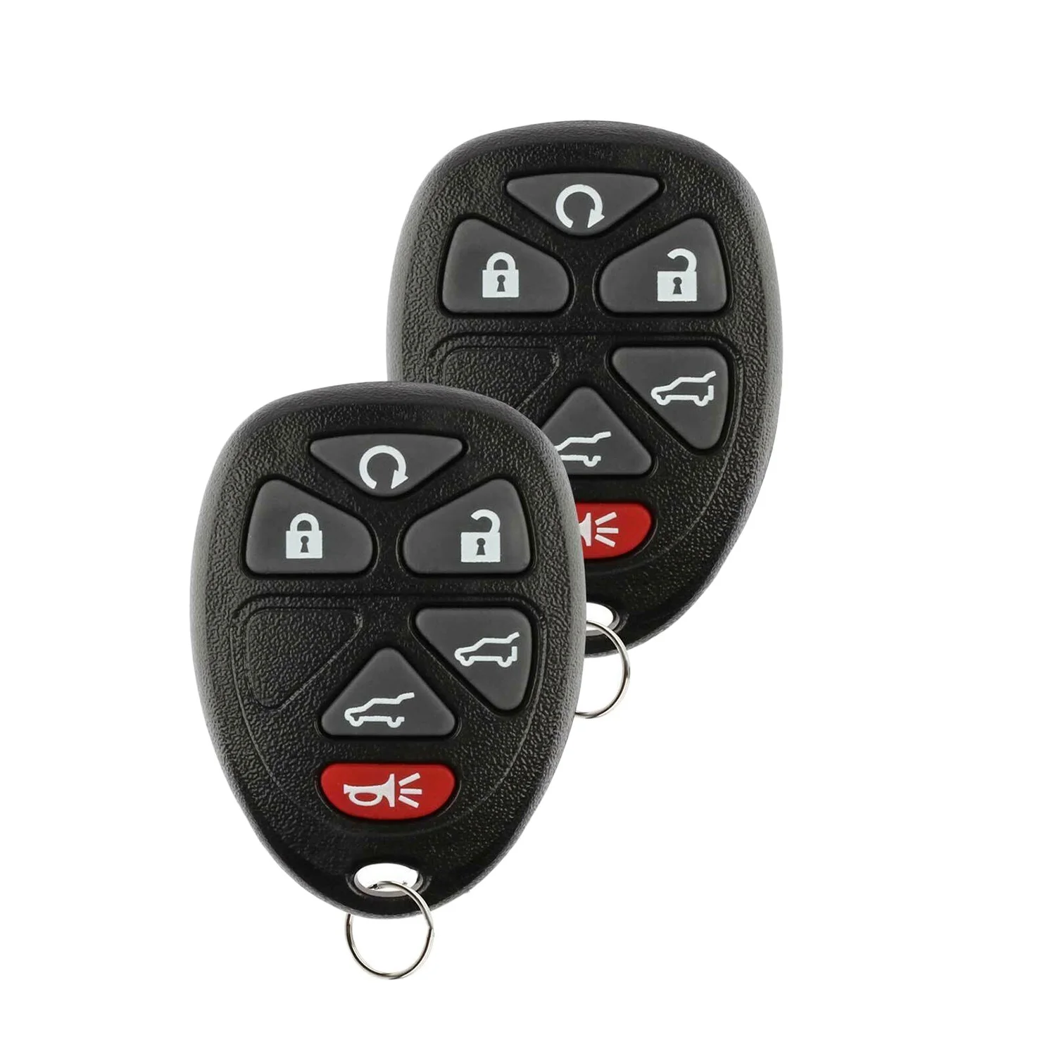 2PCS for 2007 2008 2009 2010 2011 2012 2013 2014 GMC Yukon Chevrolet 6-Button Car Remote Control Remote Key Fob