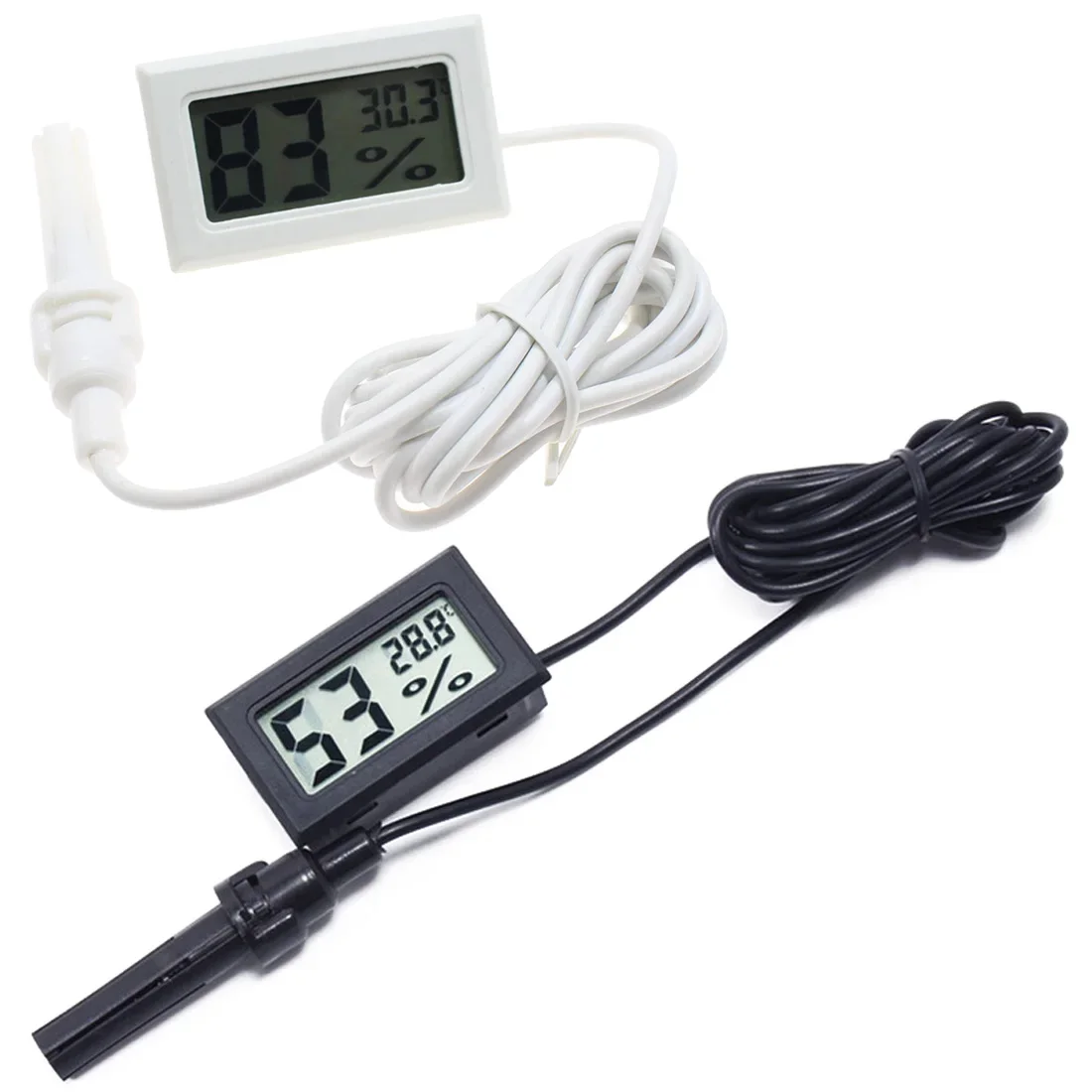 Mini LCD Digital Thermometer Used for Freezer Temperature 50 110  Refrigerator Thermometer Indoor and Outdoor Waterproof Probe