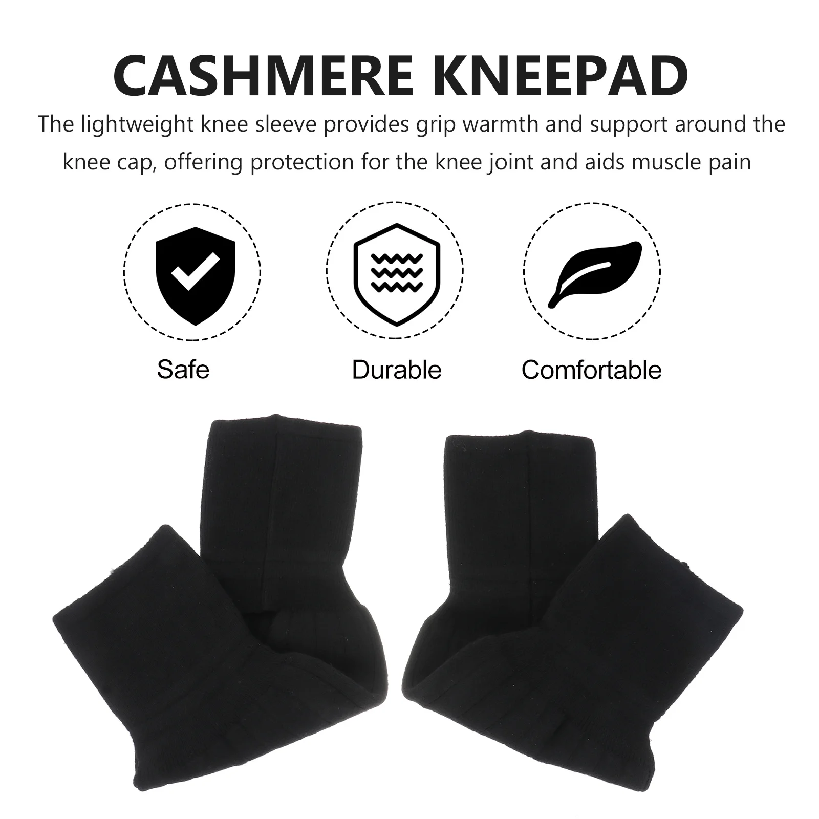 

1Pair High Quality Cashmere Knee Warmers Heavy Duty Knee Pads for Swelling Reduction Ligament Support Winter Accessories