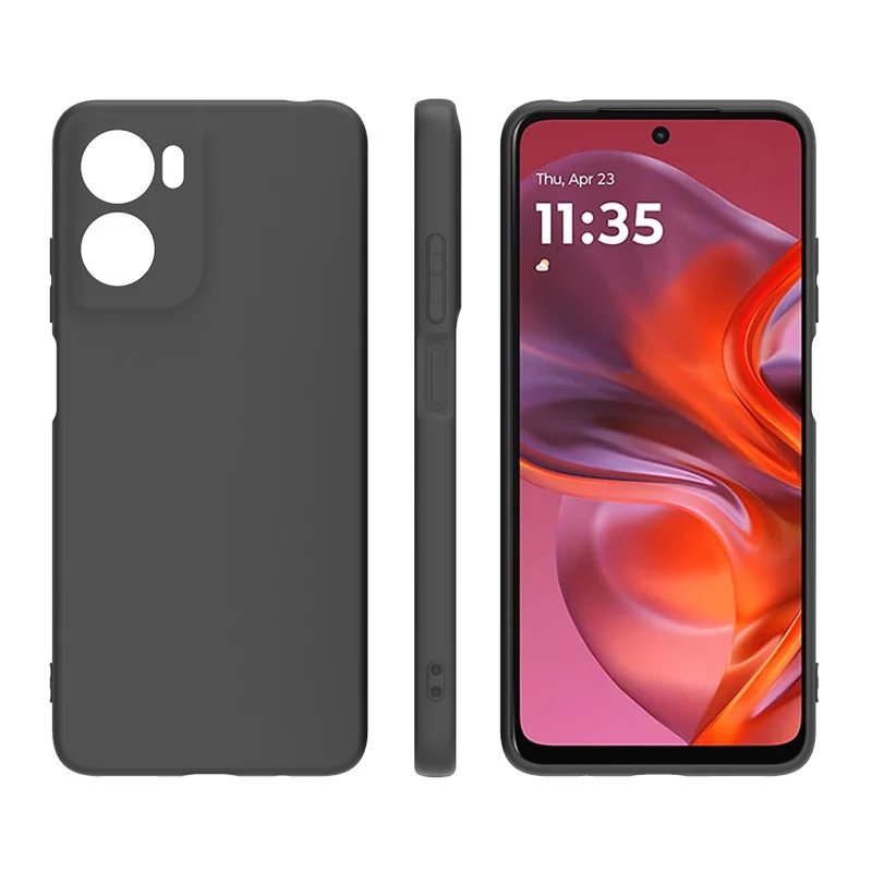 Para Motorola Moto G05 funda XT2523-2 TPU suave delgada negro mate funda de silicona para Moto G05 contraportada MotoG05 Protector de teléfono etui