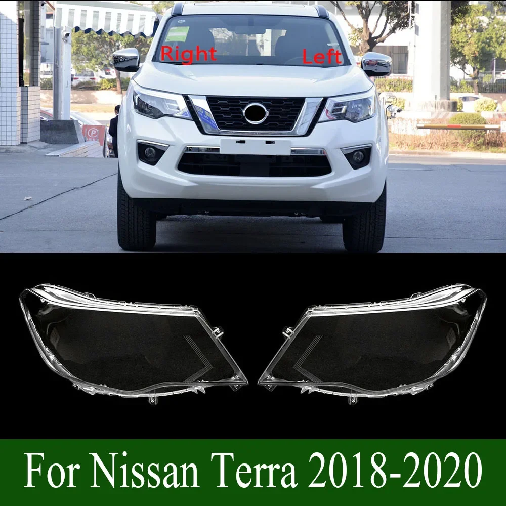 

For Nissan Terra 2018-2020 Headlight Lens Cover Transparent Lamp Shade Headlamp Shell Plexiglass Replace Original Lampshade