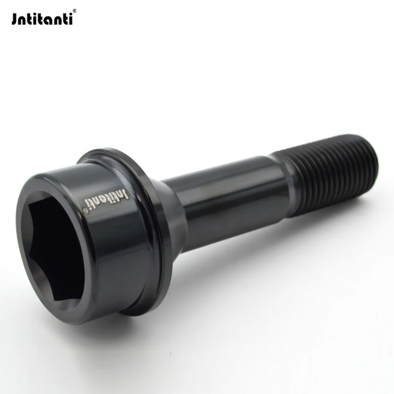 

Jntitanti racing parts cone seat Gr.5 titanium hub bolt wheel bolt M14*1.5*52mm for Ferrari racing car