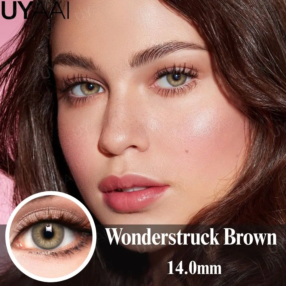 UYAAI NEUE Farbige Kontaktlinsen Kosmetik-Linsen Augenfarbe-Linsen Schönheits-Farbige Pupillen-Make-up Schwarze Linsen Damen-Accessoires Blaue Linsen