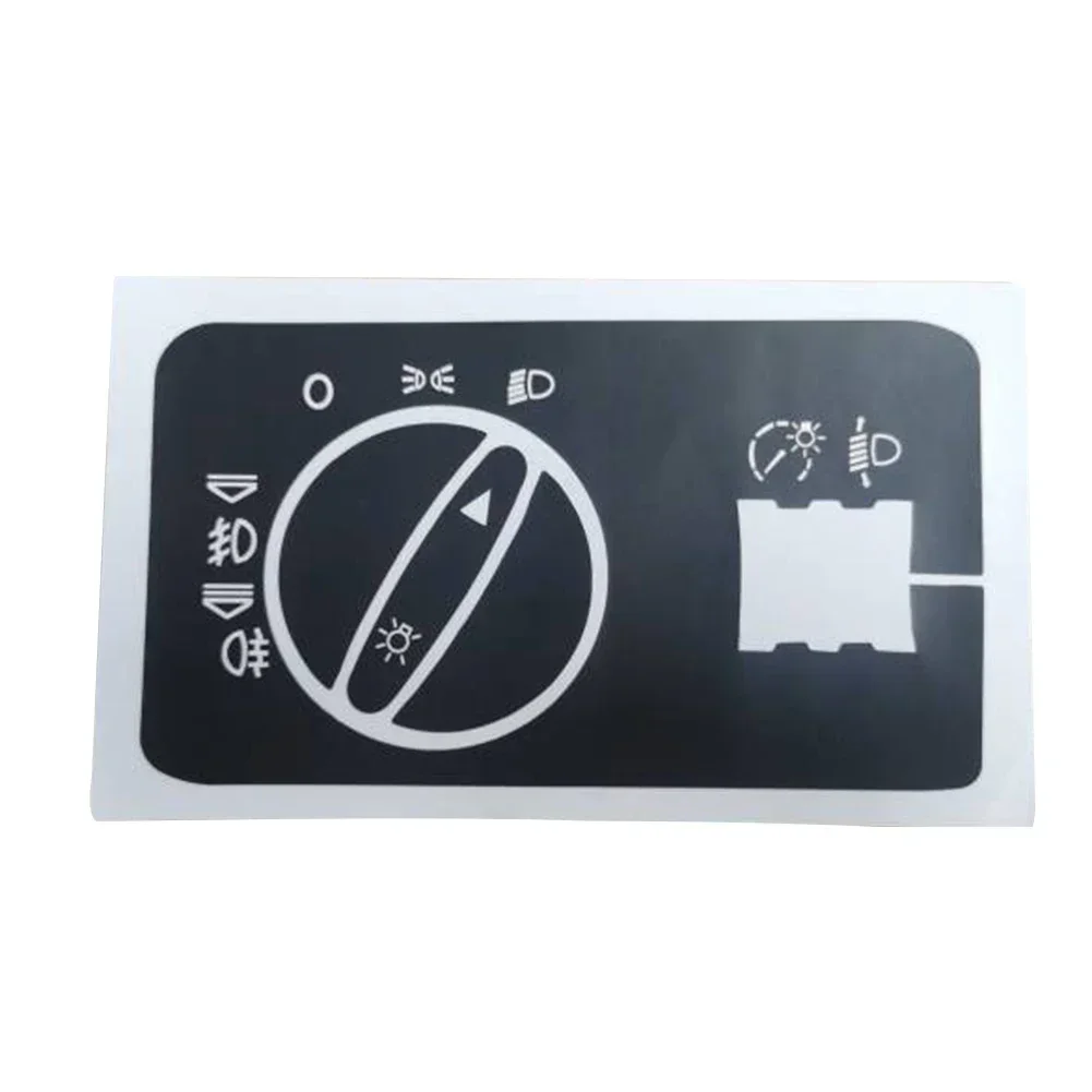 Dashboard Button Sticker Light Switch Sticker Firm Adhesion High Quality Material Push Button Type Sunlight Resistant