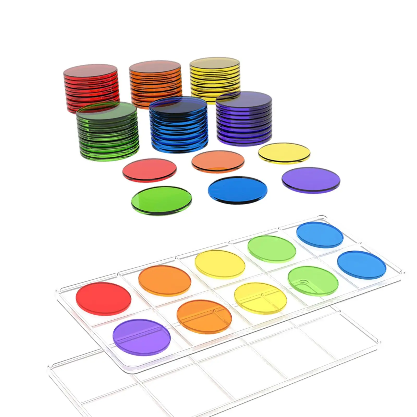 교실 및 홈스쿨링용 10 프레임 세트, 수학 조작 10 프레임 활동 장난감 보드, 어린이 카운팅