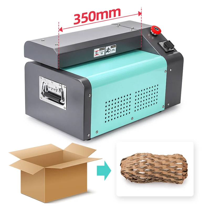 Professional Factory Used Mini Corrugated Cardboard Shredder Paper Packaging Replacing Bubble Wrap Machine