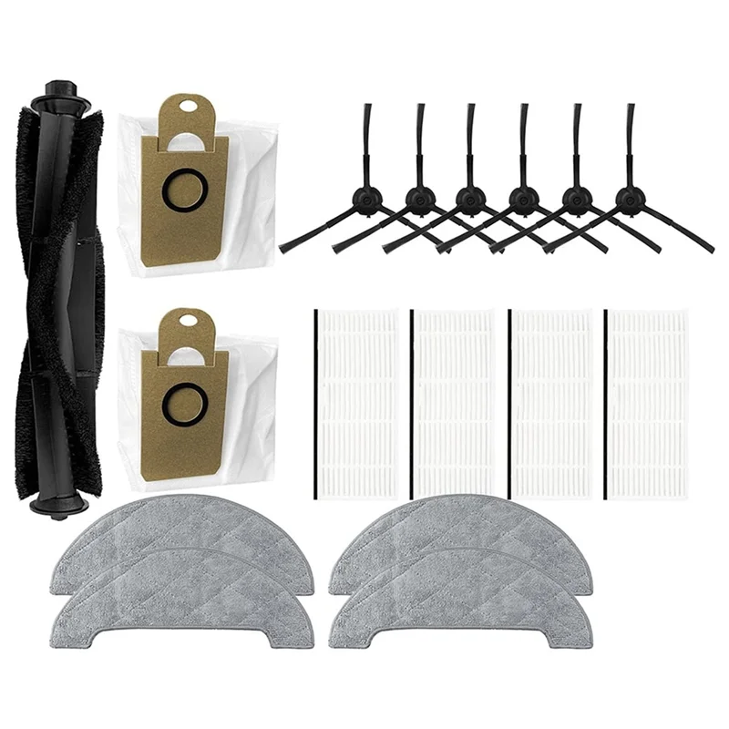 Filtro de bolsa de polvo, cepillo principal para XIAOMI VIOMI S9, accesorios de repuesto para limpieza de barredora, cepillo lateral principal, filtro Hepa