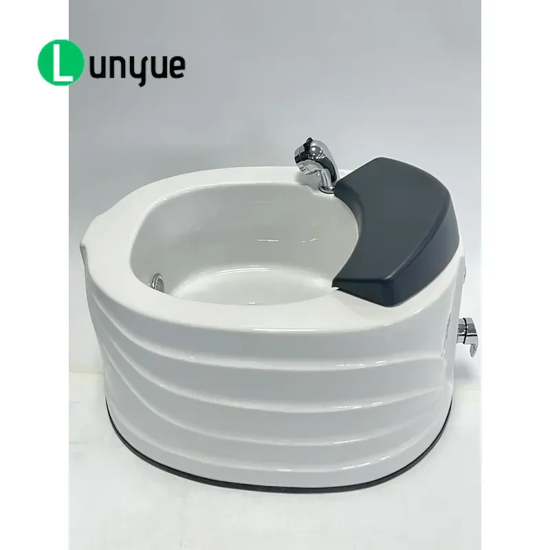 Professional Acrylic Foot Spa Basin Deep Soak Tub with Massage for Pedicure Therapy Home Bath Relaxation Durable Large