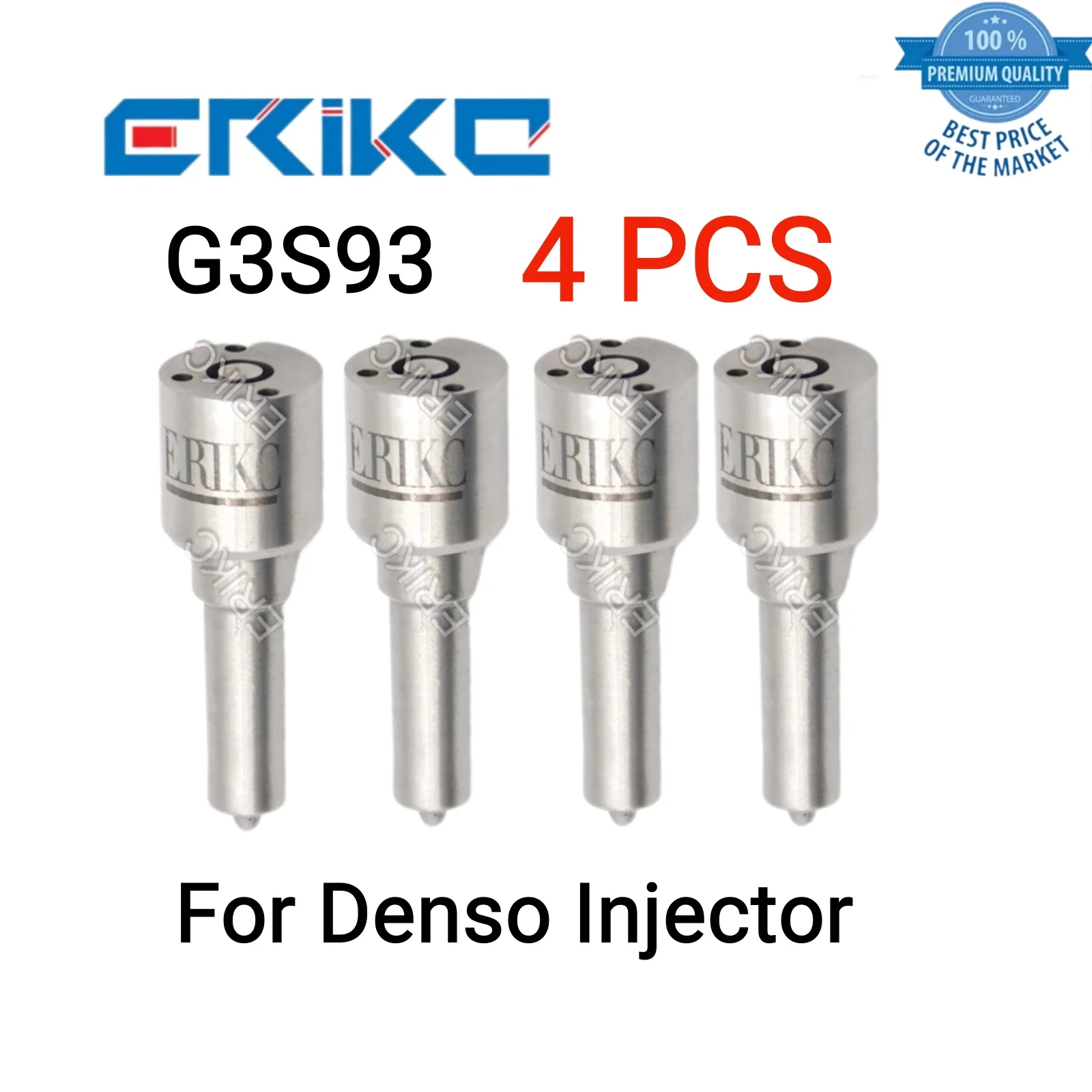 4 PCS G3S93 Diesel Fuel Injector Nozzle G3s93 Oil Spary Nozzle Common Rail Nozzle for Denso Injector