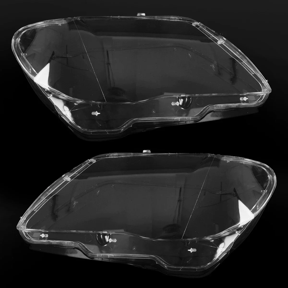 Pair Car Headlight Lens Head Light Lamp Shade Shell Glass Cover For BMW 7 Series E65 E66 2005-2008 E66 Headlight Cover