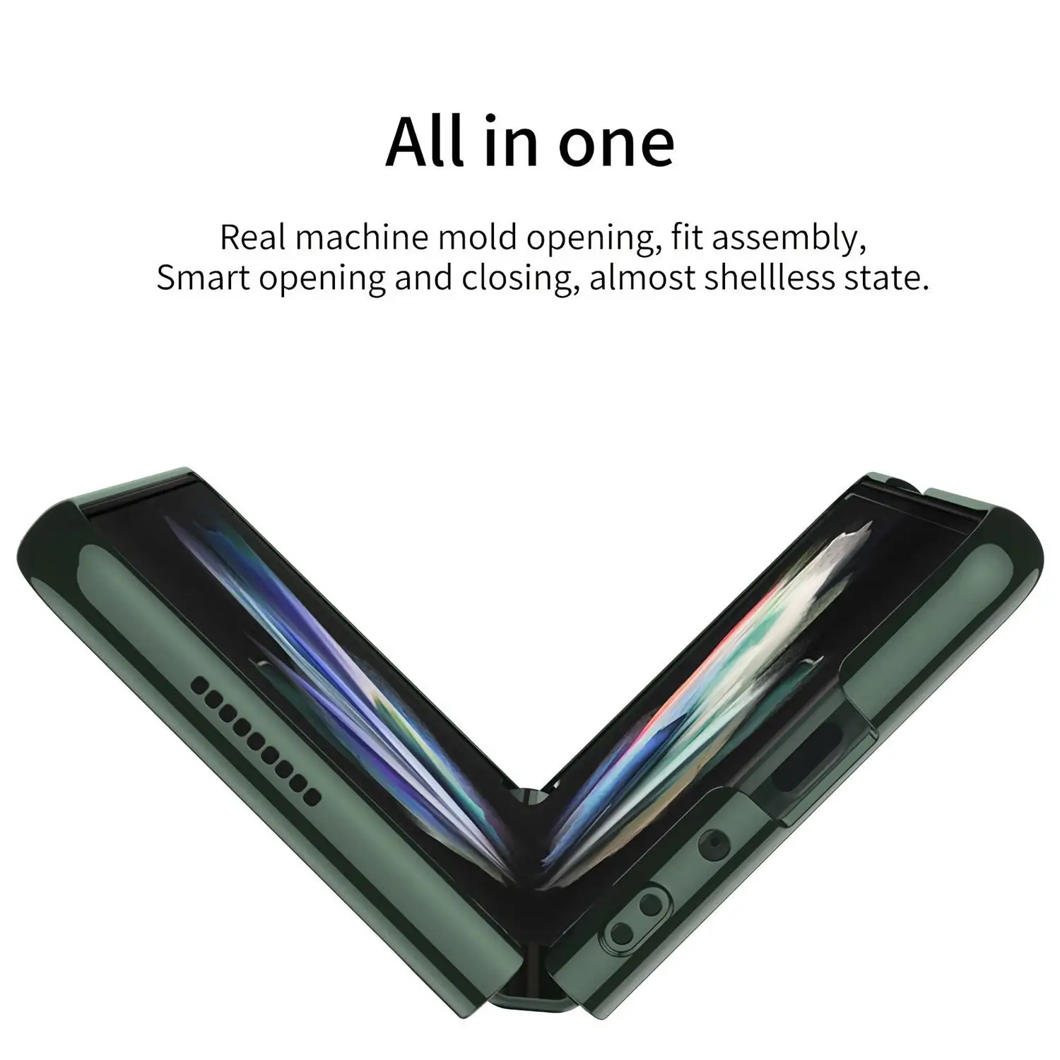 For Samsung Galaxy Z Fold 4 5 3 5G Case Electroplated Frame Shockproof Front Tempered Glass Full Protection Cases For Z Fold 4