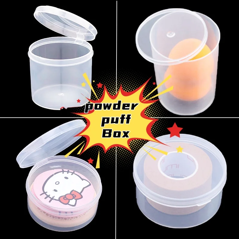 Poeder Puff Beauty Ei Opbergdoos Veilig Pp Materiaal Transparante Multifunctionele Cosmetische Opbergdoos Waterdichte Stofdichte Doos