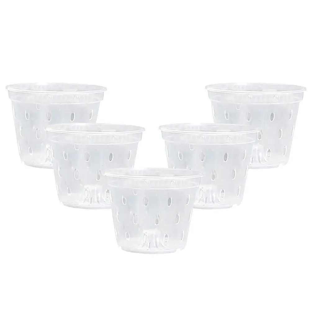 

5 Pcs Holes Plastic Orchid Pot Planter Pots for Indoor Plants with Flower Drainage